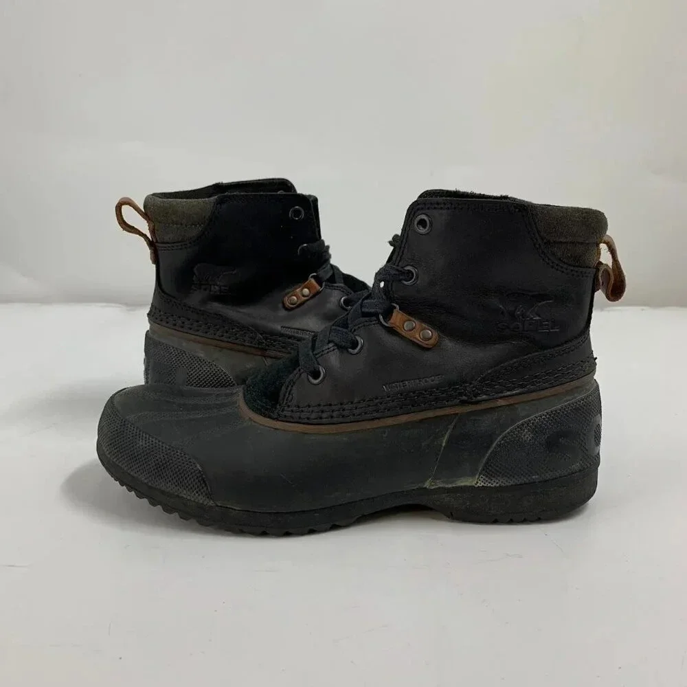 Sorel Men's Ankeny Leather Rubber Waterproof ‎ NM2101-010 Lace Up Boot Size 9